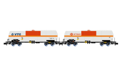 Arnold HN6634 - N - 2-tlg. Set Chlor-Kesselwagen VTG / Ermewa, SNCF, Ep. VI